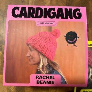 Rachel Beanie - Pink Wool Knit Hat - Knit Your Own